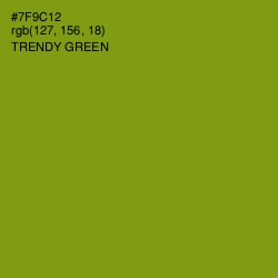 #7F9C12 - Trendy Green Color Image