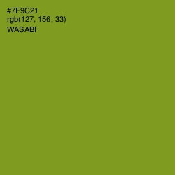 #7F9C21 - Wasabi Color Image