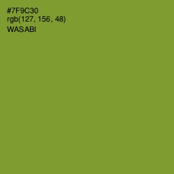 #7F9C30 - Wasabi Color Image