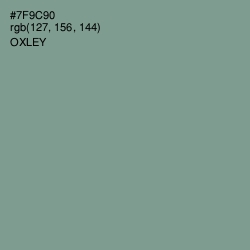 #7F9C90 - Oxley Color Image