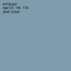 #7F9CAD - Ship Cove Color Image