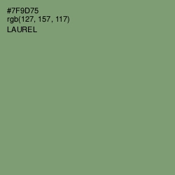 #7F9D75 - Laurel Color Image