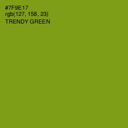 #7F9E17 - Trendy Green Color Image
