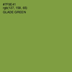 #7F9E41 - Glade Green Color Image