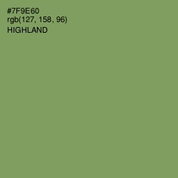#7F9E60 - Highland Color Image