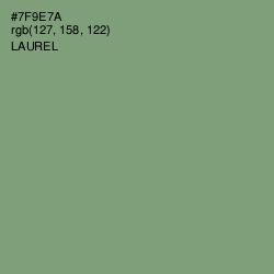 #7F9E7A - Laurel Color Image