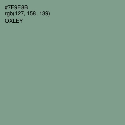 #7F9E8B - Oxley Color Image