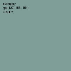 #7F9E97 - Oxley Color Image