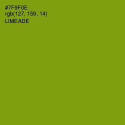 #7F9F0E - Limeade Color Image