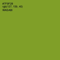 #7F9F28 - Wasabi Color Image