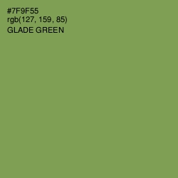 #7F9F55 - Glade Green Color Image