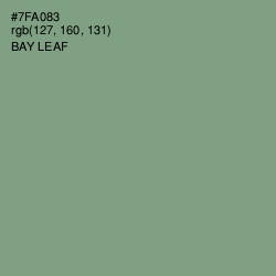 #7FA083 - Bay Leaf Color Image