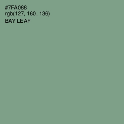 #7FA088 - Bay Leaf Color Image