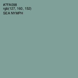 #7FA098 - Sea Nymph Color Image