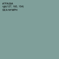 #7FA09A - Sea Nymph Color Image