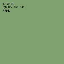 #7FA16F - Fern Color Image