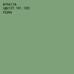 #7FA17A - Fern Color Image