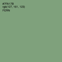 #7FA17B - Fern Color Image
