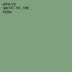 #7FA17E - Fern Color Image