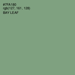 #7FA180 - Bay Leaf Color Image