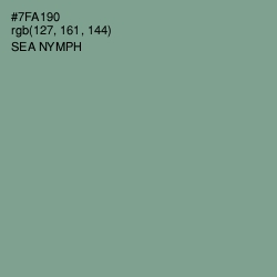 #7FA190 - Sea Nymph Color Image