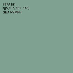 #7FA191 - Sea Nymph Color Image