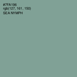 #7FA196 - Sea Nymph Color Image