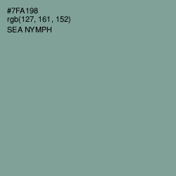 #7FA198 - Sea Nymph Color Image