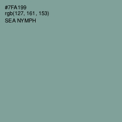 #7FA199 - Sea Nymph Color Image