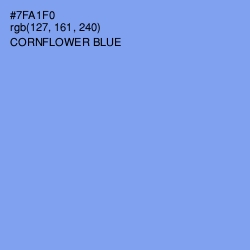 #7FA1F0 - Cornflower Blue Color Image