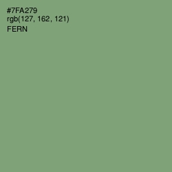 #7FA279 - Fern Color Image