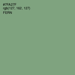 #7FA27F - Fern Color Image