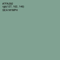 #7FA292 - Sea Nymph Color Image