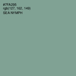 #7FA295 - Sea Nymph Color Image