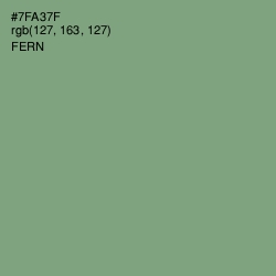 #7FA37F - Fern Color Image