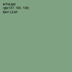 #7FA382 - Bay Leaf Color Image