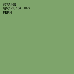 #7FA46B - Fern Color Image
