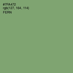 #7FA472 - Fern Color Image