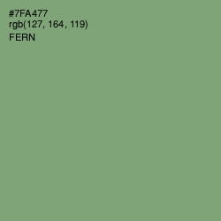 #7FA477 - Fern Color Image