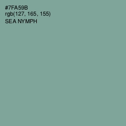 #7FA59B - Sea Nymph Color Image