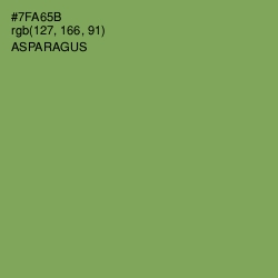 #7FA65B - Asparagus Color Image