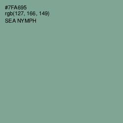 #7FA695 - Sea Nymph Color Image