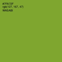 #7FA72F - Wasabi Color Image