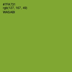 #7FA731 - Wasabi Color Image