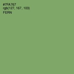 #7FA767 - Fern Color Image