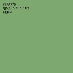 #7FA770 - Fern Color Image