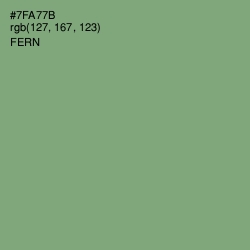 #7FA77B - Fern Color Image
