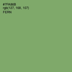 #7FA86B - Fern Color Image