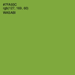 #7FA93C - Wasabi Color Image