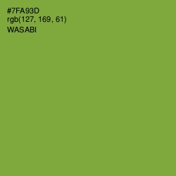 #7FA93D - Wasabi Color Image